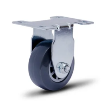 ROD.FIXO 50MM C/PLACA E RODA EM PVC C/PP-FURO PAS-CZ (1497)