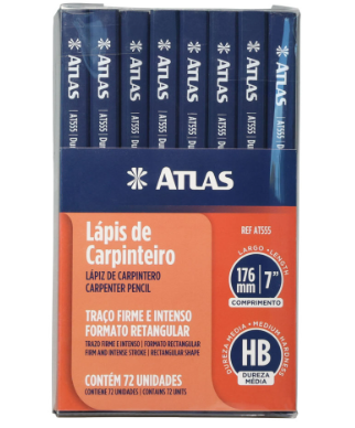 LAPIS DE CARPINTEIRO RETANGULAR