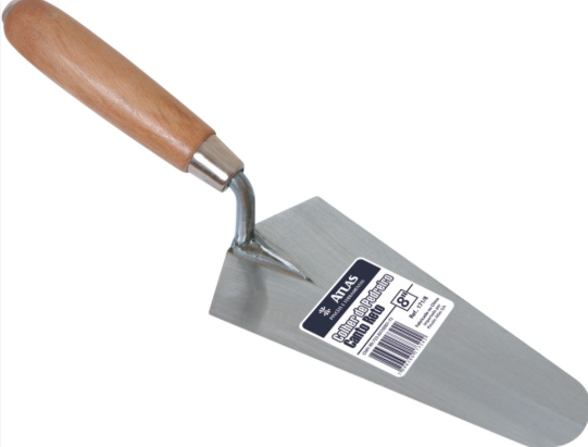 COLHER DE PEDREIRO C/CANTO RETO MET 10