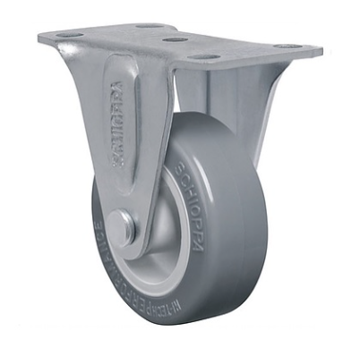 ROD.FIXO 75MM C/PLACA E RODA EM PVC C/PP-FURO PASS CZ (4448)