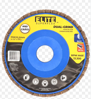 DISCO DE FLAP ELITE 115 X 22mm DUAL - GRIND 80